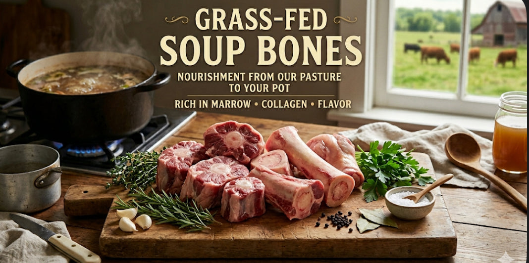 Grass-fed Soup Bones