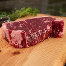 New York strip steak- package of two 8 oz. steaks